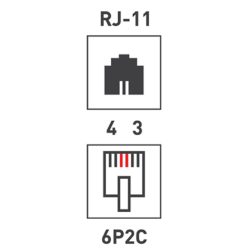 Розетка телефонная RJ11 PROconnect (03-0001-4) Розетка телефонная внешняя, 1 порт UTP, RJ-11 (6P2C), CAT 3 (50 шт)