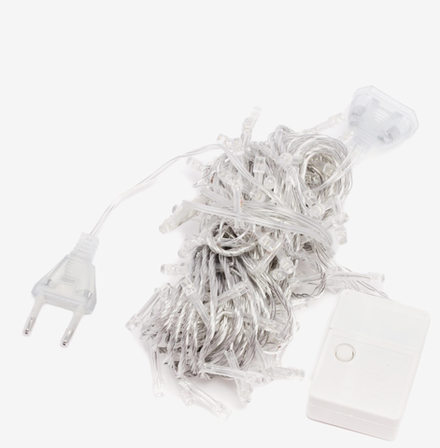 Гирлянда-штора светодиодная, 200 ламп, 1.8 х 1.8 м