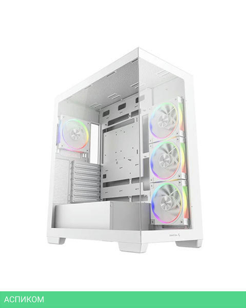 Корпус DeepCool CG580 4F V2 WH ITX без БП белый (R-CG580-WHADA4-G-2)