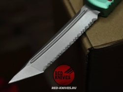 Нож Microtech Ultratech Bounty Hunter T/E FS - сиррейторный клинок RK-450