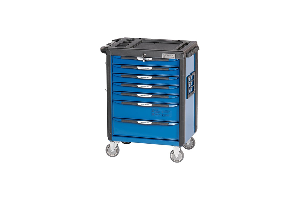 Тележка инструментальная, 7 выдвижных ящиков, синяя NORDBERG T7N(B)