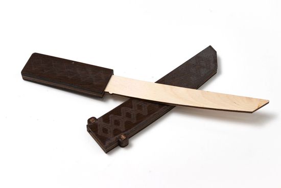 Деревянный Нож Танто 26см