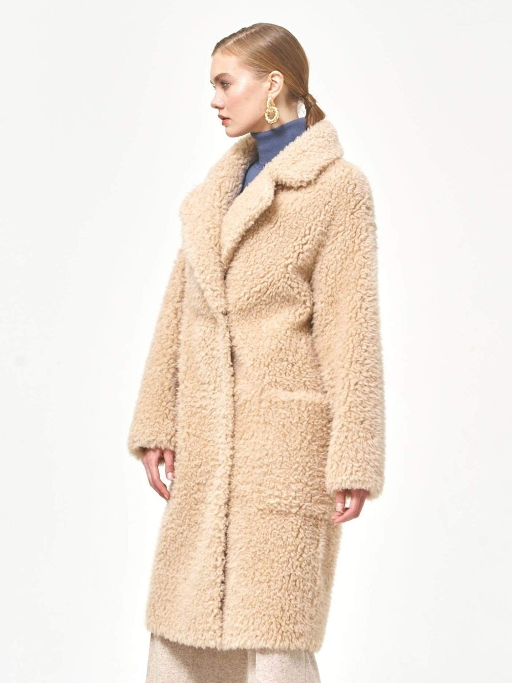 Шуба чебурашка тедди пальто, SilverFox (арт. S1177rm02bz)