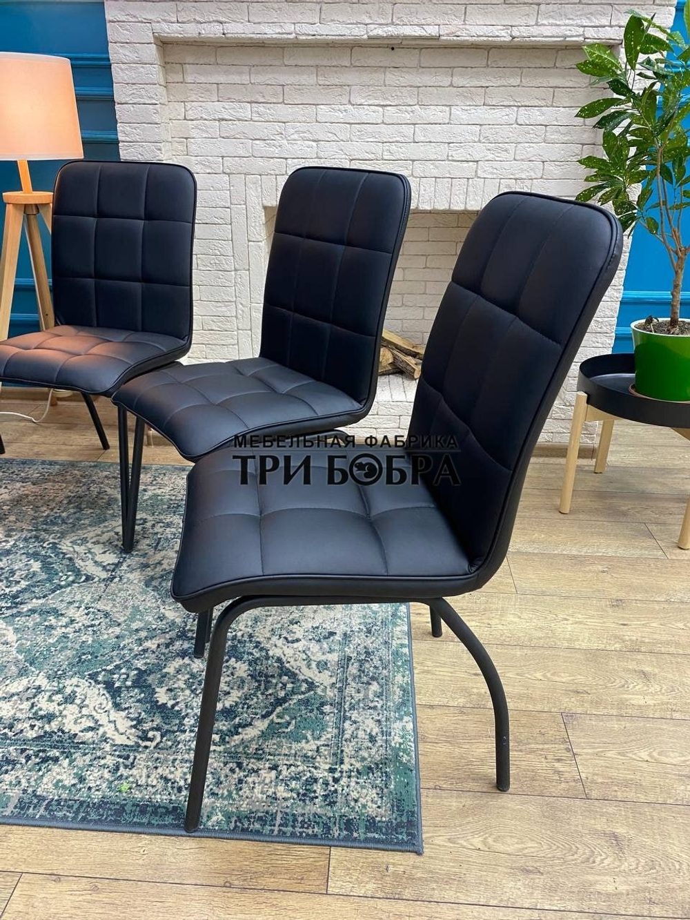 Стул «ЛОРД» черный экокожа