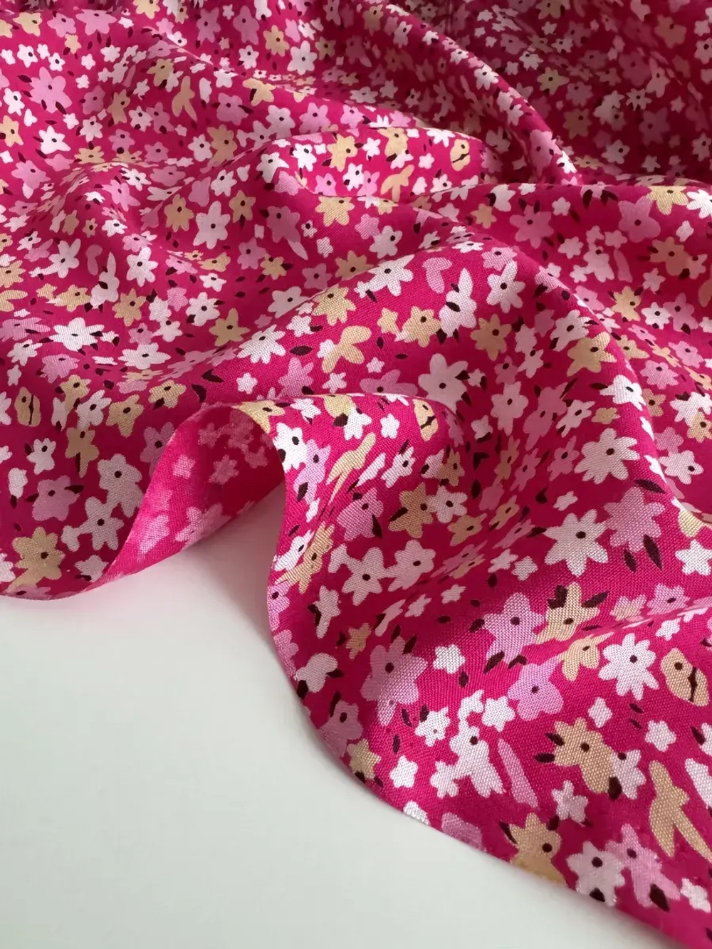 Ткань штапель для шитья 3 м плательная вискоза