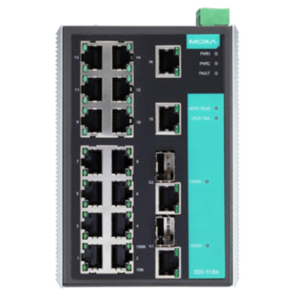 Коммутатор управляемый MOXA EDS-518A