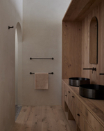 Смеситель для раковины Gessi Ingranaggio, длинный излив, встраиваемый, цвет Matte Black
