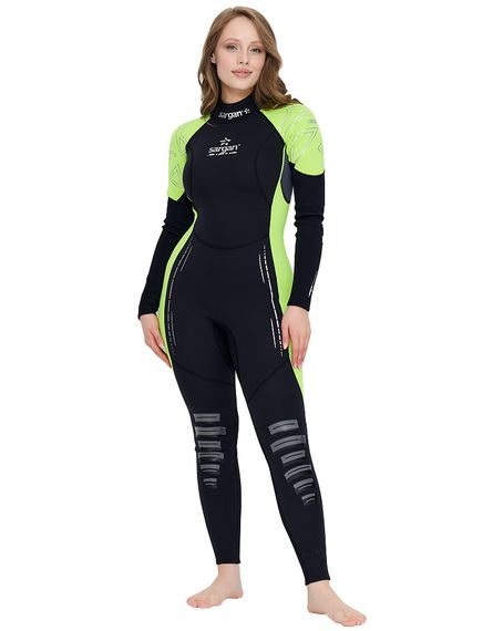 Гидрокостюм Sargan Nero 2.0 Long lady 2 мм черно-желтый