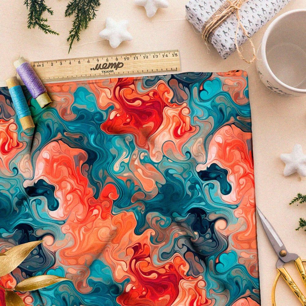 Ткань премиум шифон магические колебания