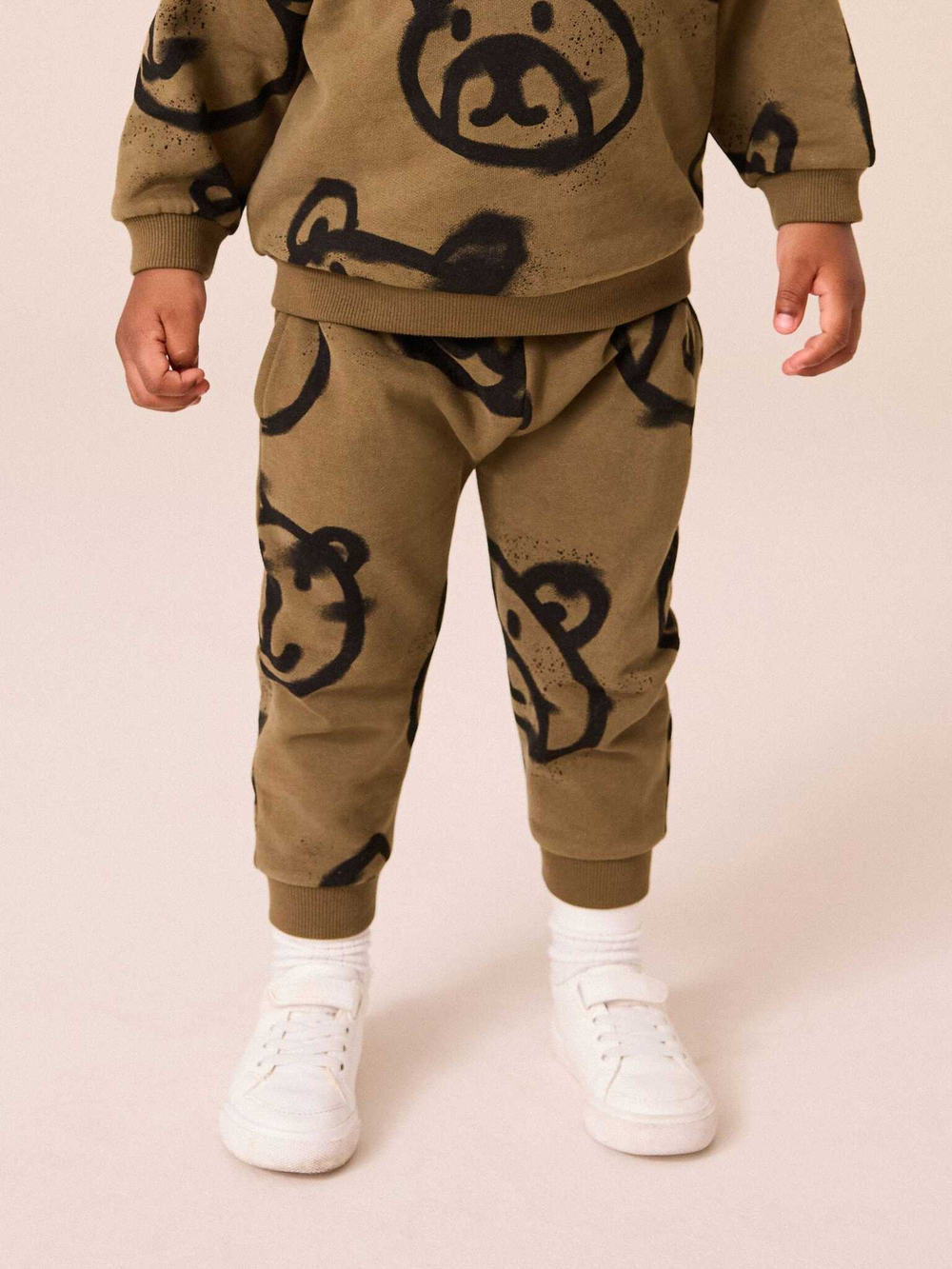 Лонгслив и джоггеры в комплекте для мальчика Next B17-053, Хаки