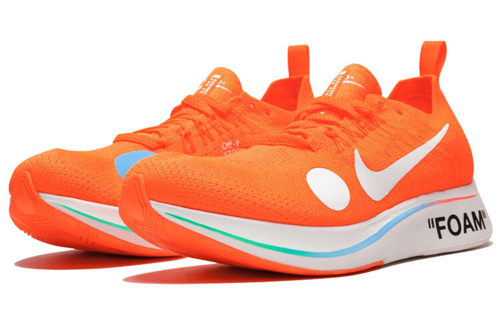 Кроссовки Off-White X Nike Zoom Fly 1 Mercurial Total Orange
