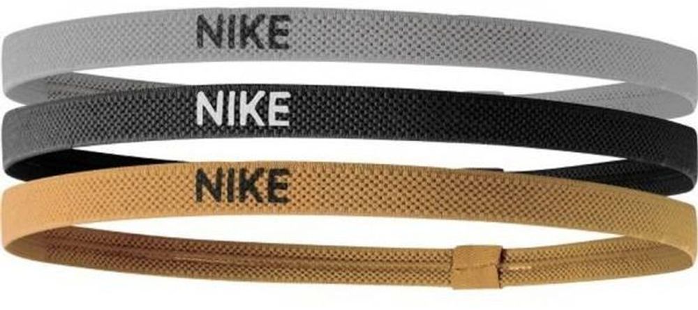 Резинка на голову Nike Elastic Headbands 2.0 3P - silver/black/gold