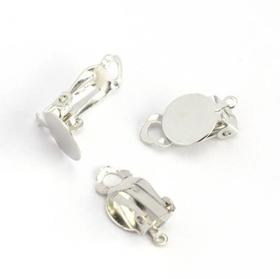 Основа-зажим для серёг, ш. 10 мм, никель