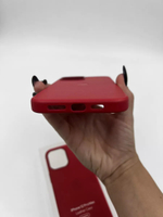 Кожаный чехол Leather Case iPhone 12 Pro Max, Red Красный
