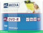 DVD-R диск MyMedia 4.7Gb 16x Printable 50шт (69202)
