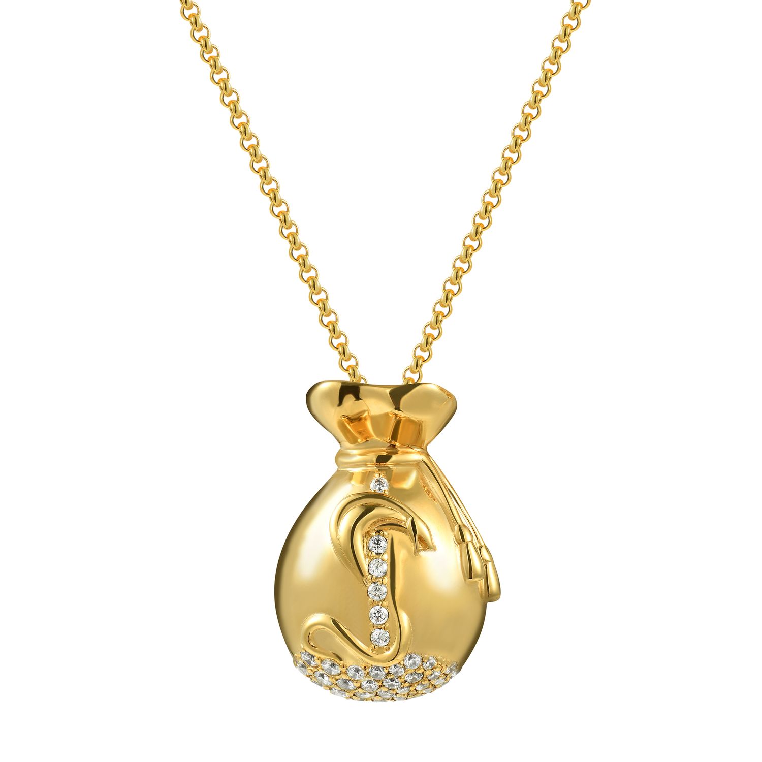 Колье Money Bag Necklace - Gold