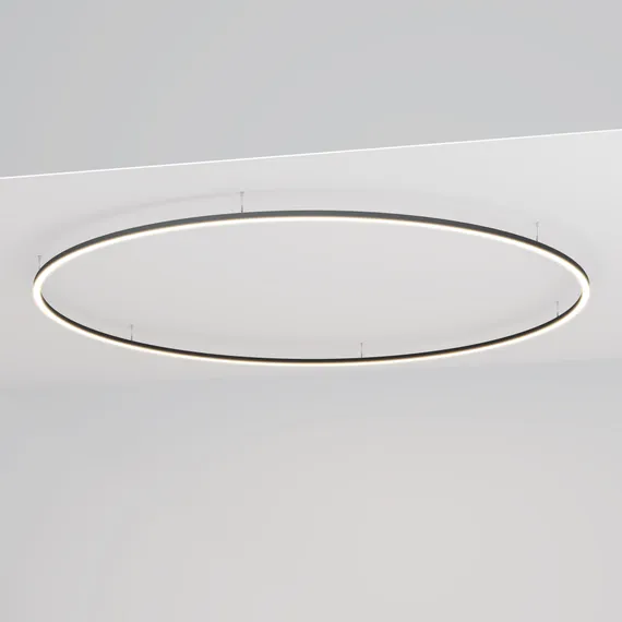 Радиусный профиль 35x35 D3000мм 1/8 круга черный Led Strip alm-3535r-b-d-45°-3m