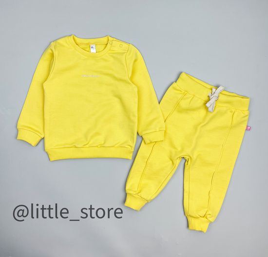 Комплект из футера "One love" Желтый