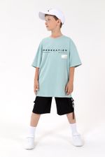 Фуфайка (футболка) для мальчика Леон-1 Виотекс ПЫЛЬНО-ГОЛУБОЙ