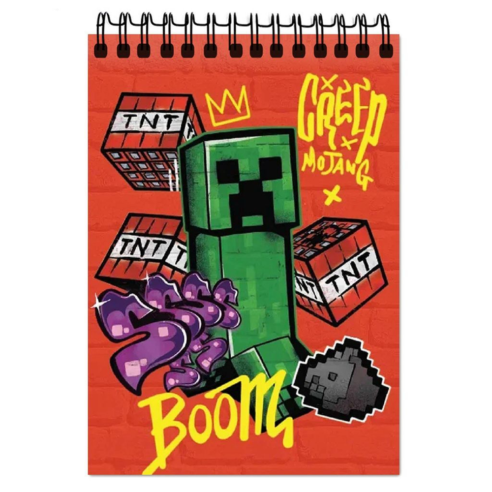 Блокнот А6 60л гребень "My Game" клетка