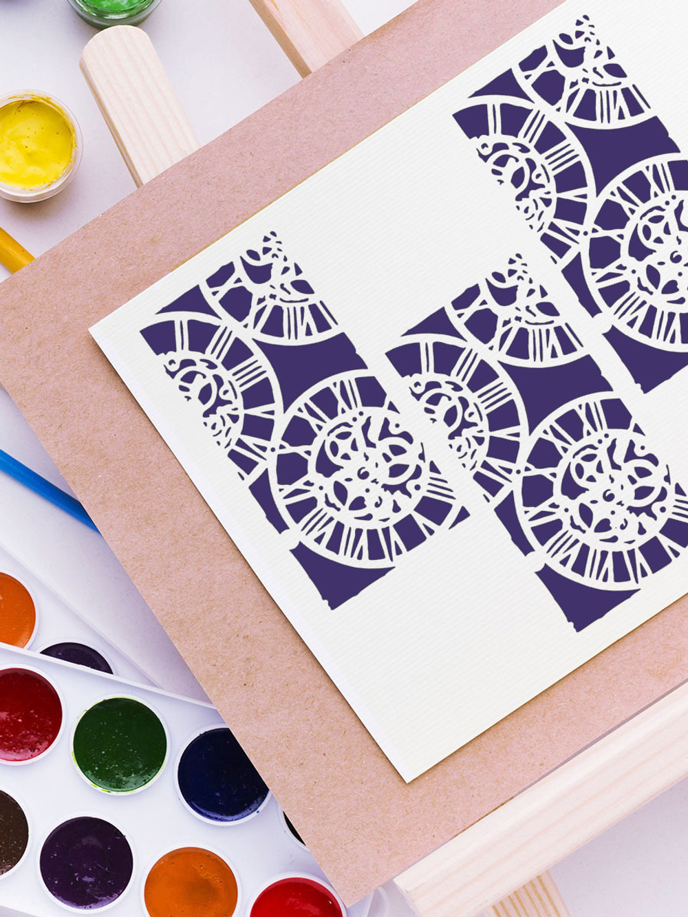 Трафарет для скрапбукинга из пластика многоразовый 064