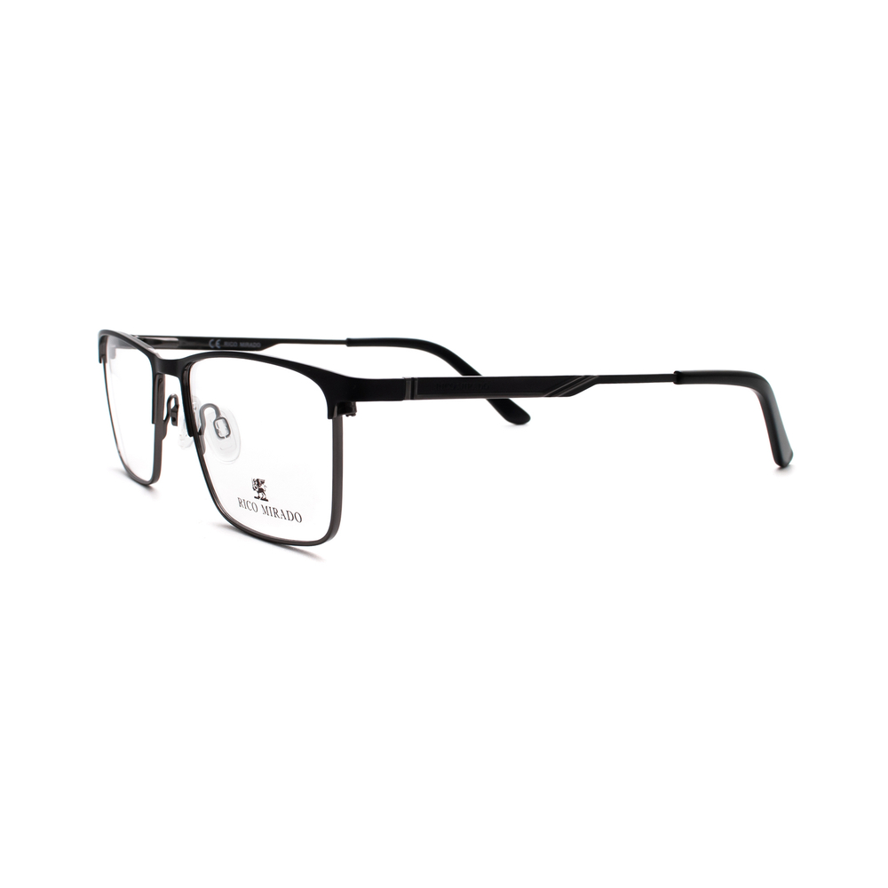 Оправа прямоугольная Rico Mirado 290 Nero черная стальная матовая