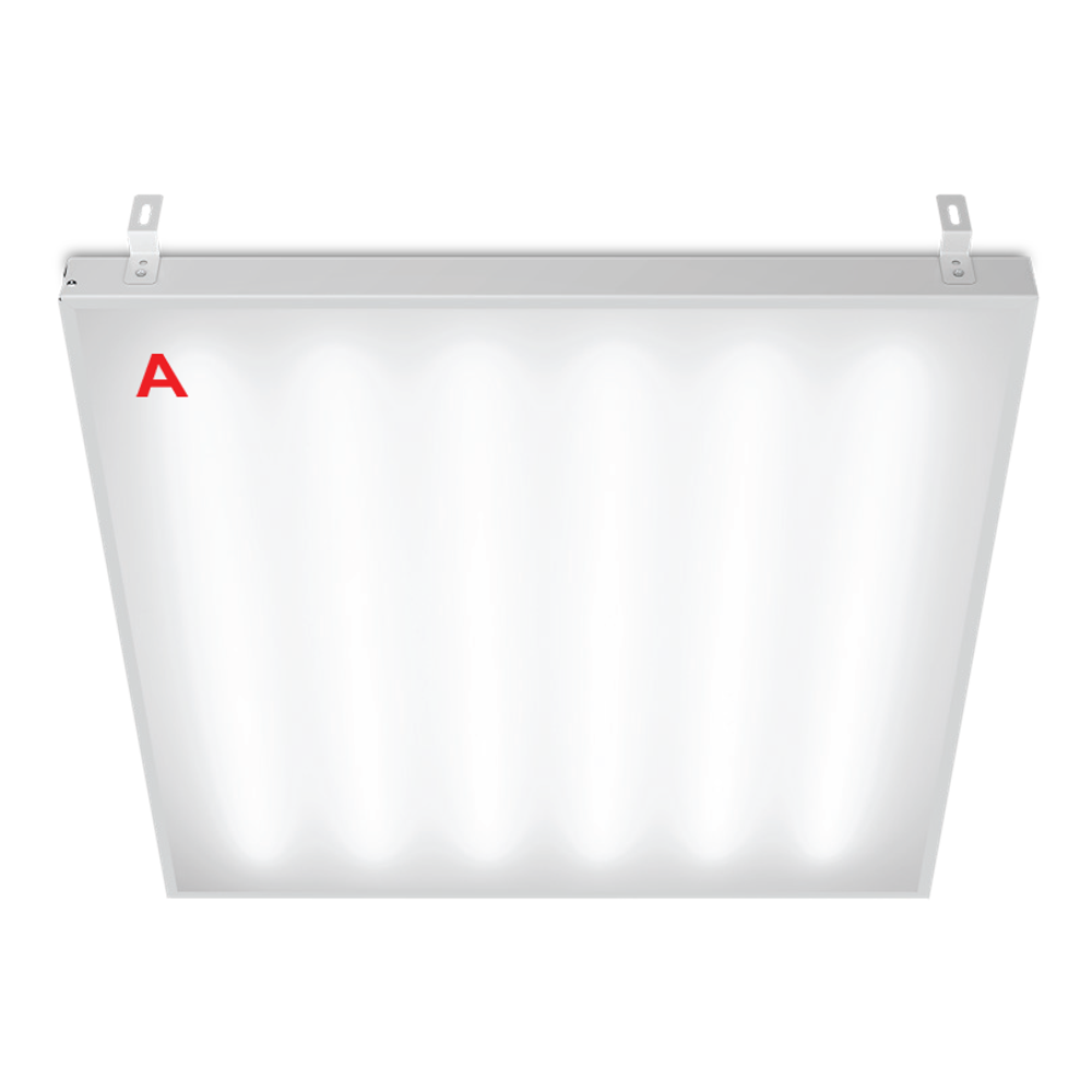 Светильник ГРИЛЬЯТО ДВО02-041 с БАП EM1 54Вт 6500К IP40 Матовый 6000лм 588х588х40мм WOLTA PRO