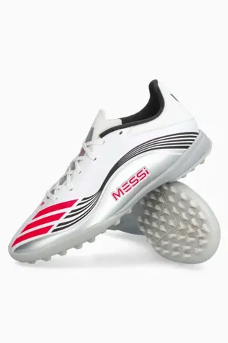 Сороконожки adidas F50 League Messi TF - серебряный
