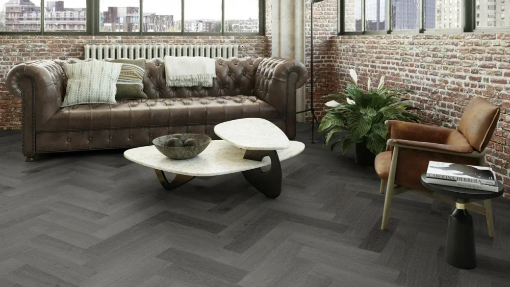 LVT плитка Invictus Maximus Parquet Highland Oak Ebony
