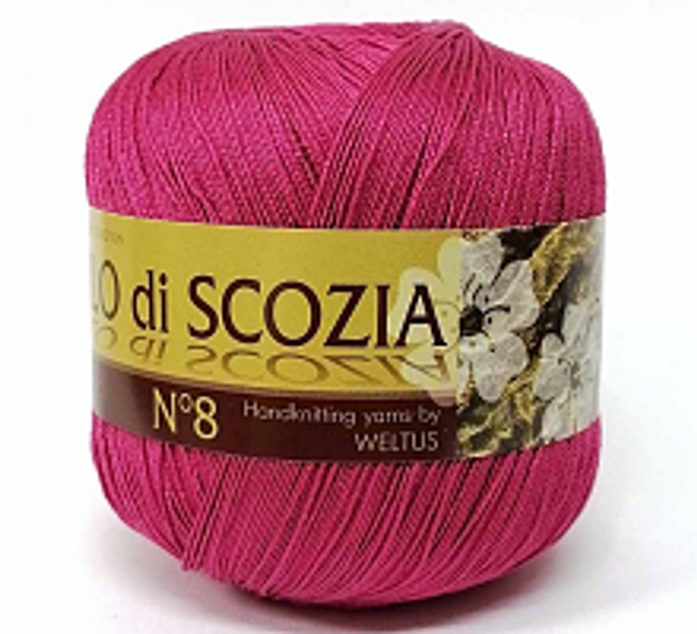 Пряжа Filo Di Scozia №8 50г, 340м, 100%мерсеризованный хлопок (цена за 1 шт)