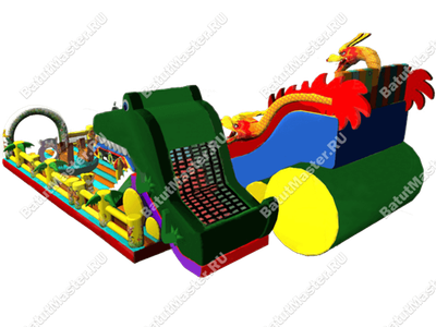 Батут "Змей Горыныч новый" 23*10*10 м