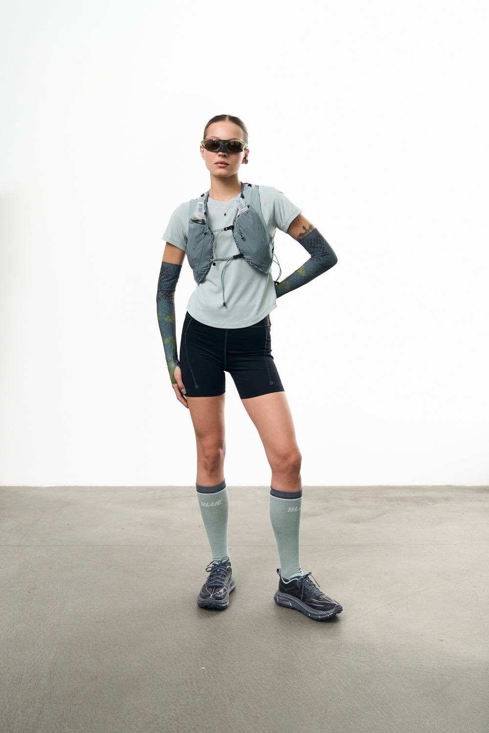 Гетры Blue Monte Frog Breath Off-Road Wool Socks "Mountain News Green"