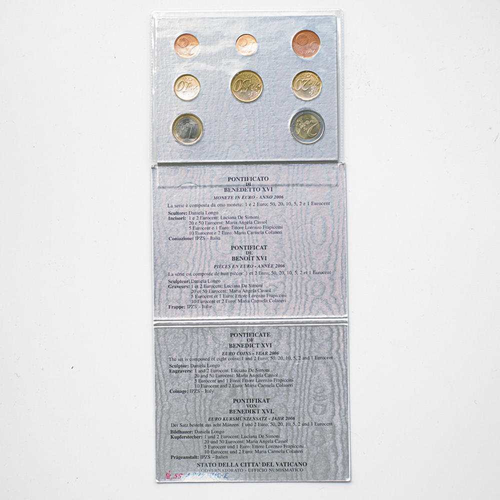 Vatican 2006 BU Set – Official Euro Coin Set