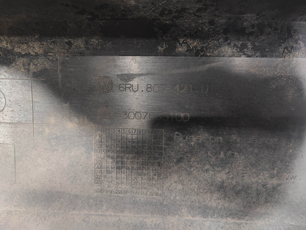 Бампер задний Volkswagen Polo 5 15-20 Б/У Оригинал 6RU807421D