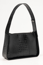 Louis Lefevre Сумка женская натуральная кожа через плечо багет черная