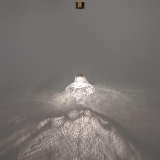 5107/3LA L-VISION  ODL26 антич.бронза/прозрачный металл/стекло Подвес LED x 3W 4000K ORDI