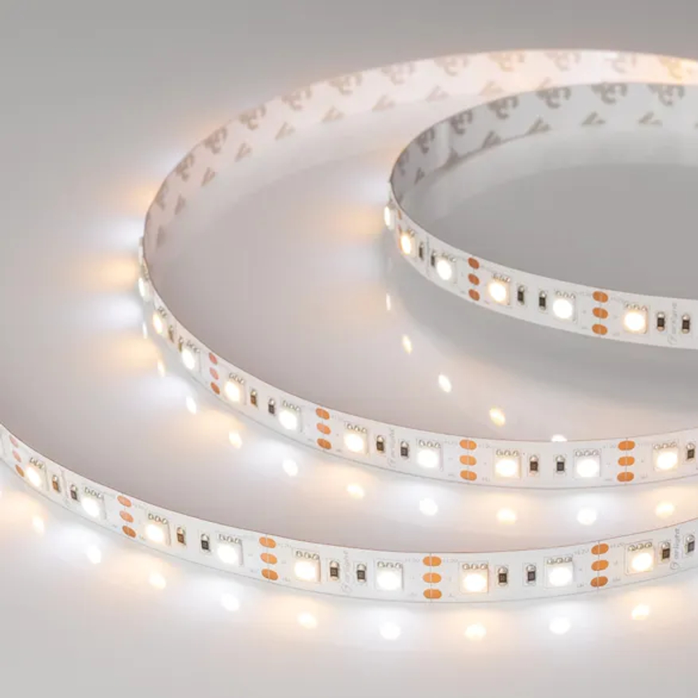 Светодиодная лента RT-B60-12mm 12V White-MIX (14.4 W/m, IP20, 5060, 5m) (Arlight, Изменяемая ЦТ) 011093(2)