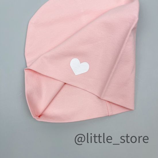 Шапка "Цветные попугайчики" Светлый лосось