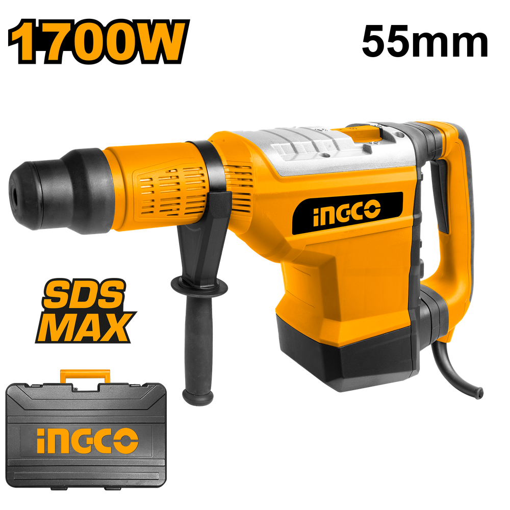 Перфоратор SDS-Max INGCO RH1700558 INDUSTRIAL 1700 Вт 5-19 Дж