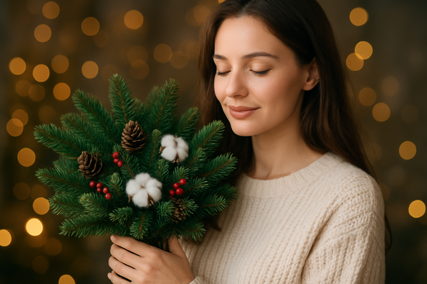 Нобилис в новогодних композициях — идеи для украшения дома на Новый год