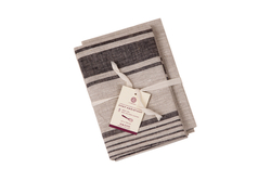 Набор полотенец 2шт Luxberry Cheff Assistant натуральный-черная полоса