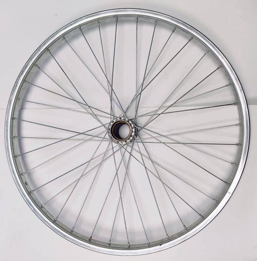 Колесо заднее 24 под советскую втулку,хром