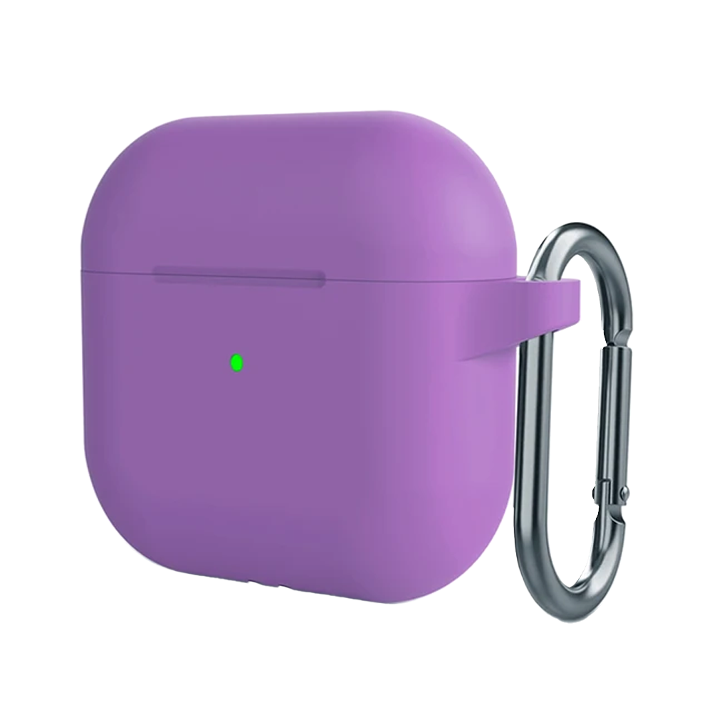 Чехол для наушников Apple AirPods 4, Purple (Фиолетовый), с карабином