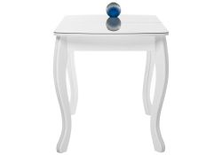 Стеклянный стол Бриллиант 110(140)х68х76 белый