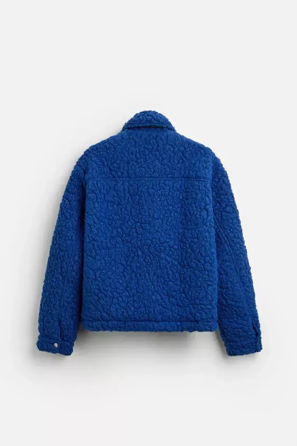 ZARA КУРТКА ИЗ ИСКУССТВЕННОЙ ОВЧИНЫ, ЯРКО-СИНИЙ