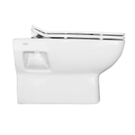 Унитаз подвесной Creo Ceramique Tours с сиденьем микролифт, белый (TO1100N+TO1001N)