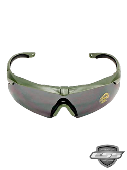 Очки ESS Crossbow 3LS (реплика). 3 сменные линзы, оливковая оправа