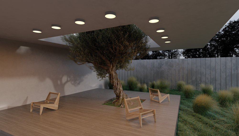 Уличный потолочный светильник Outdoor O431CL-L30B3K