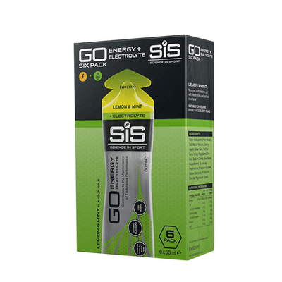 Гель энергетический углеводный SIS Go Isotonic Gel, Лимон и Мята, набор, 60мл Science in Sport, 6 шт