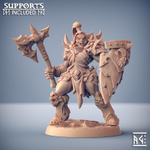Орк Полуорк Воин Паладин Варвар Файтер Рыцарь миниатюра для dnd, днд, pathfinder, фентези, Настольная игра, НРИ, Варгейм, РПГ